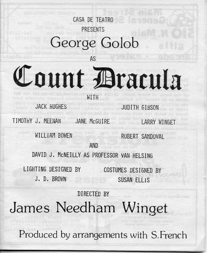Count Dracula Program Page 03